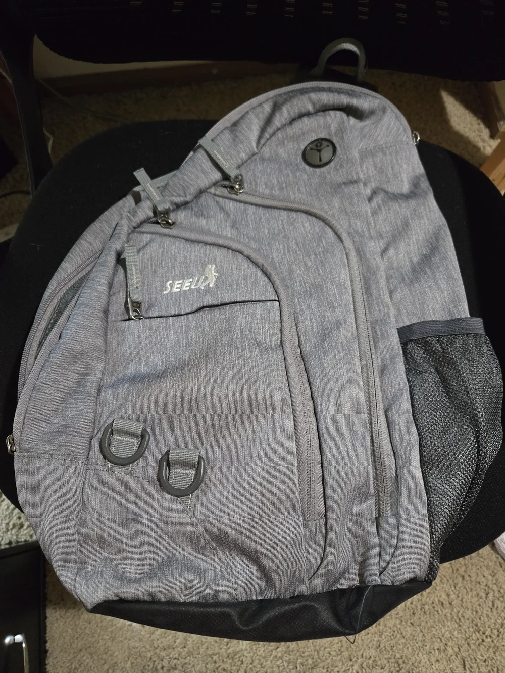 Gray Sling Backpack for Men - Everyday Commuter Pack